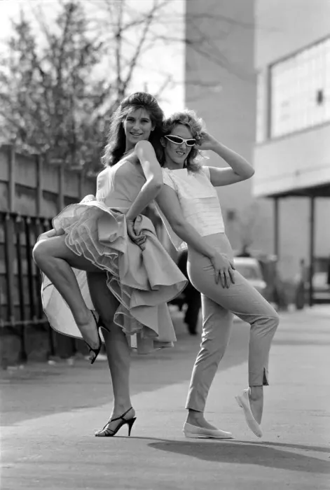 Framed Print : Freemans introduced their Spring Rock and Roll fashions at the Ideal Home Exhibition