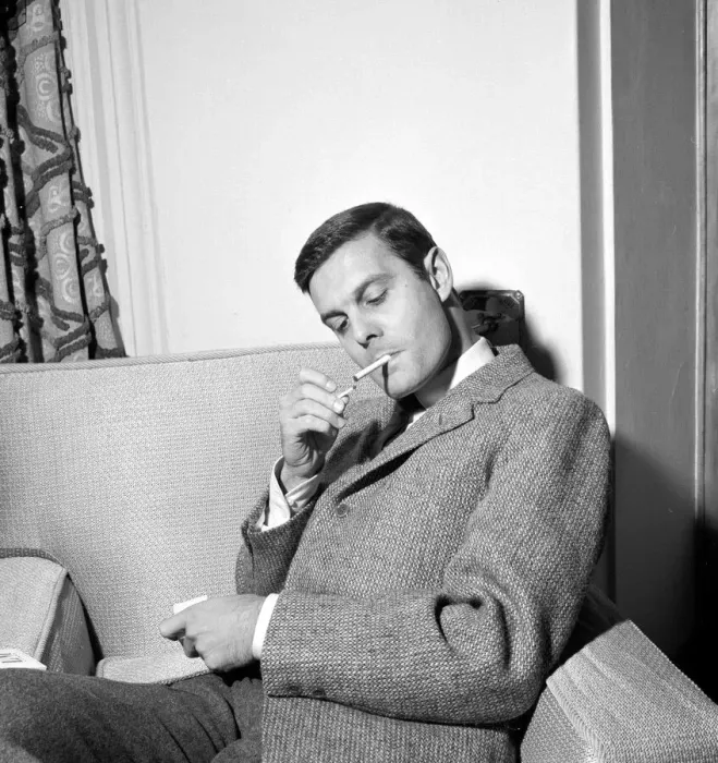 Framed Print : French actor Louis Jourdan March pictured at Claridges Hotel in London - he is in