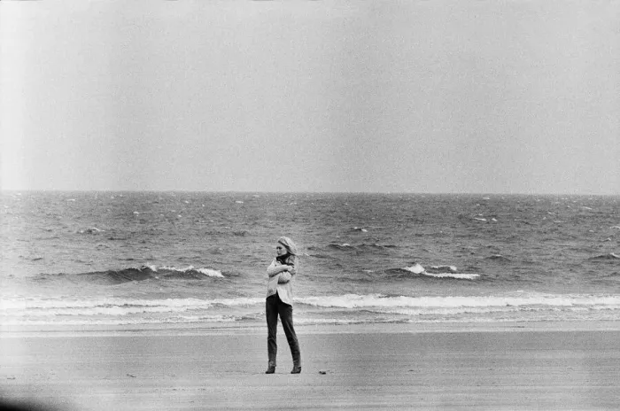 Framed Print : French actress Brigitte Bardot on location in Scotland during filming of her latest movie