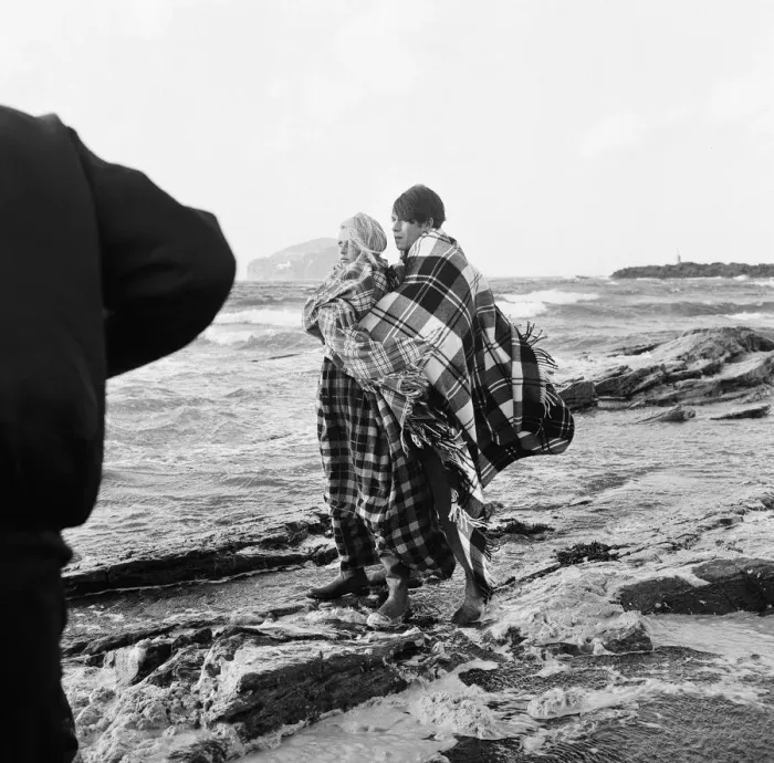 Framed Print : French actress Brigitte Bardot on location in Scotland during filming of her latest movie Framed Print : French actress Brigitte Bardot on location in Scotland during filming of her latest movie