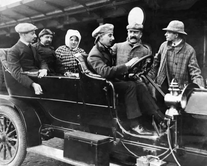 Framed Print : French aviator Louis Bleriot leaving Dover Quay for breakfast at the Lord Warden Hotel Framed Print : French aviator Louis Bleriot leaving Dover Quay for breakfast at the Lord Warden Hotel