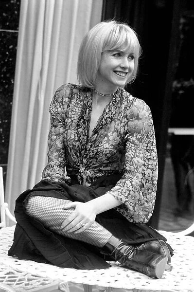 French film actress Bulle Ogier pictured at the Bohemian Bar of the Chelsea Hotel