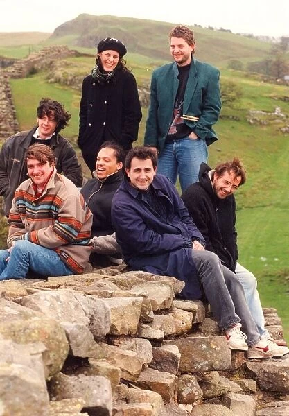French folk group Douze Alsonso pictured at Walltown Crags on the Roman Wall in