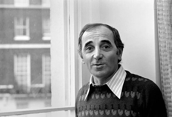 French Singer: Charles Aznavour. September 1975