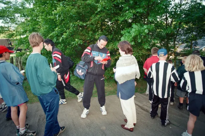 Framed Print : French Squad Training at Haydon Bridge High School in Northumberland, 9th June 1996