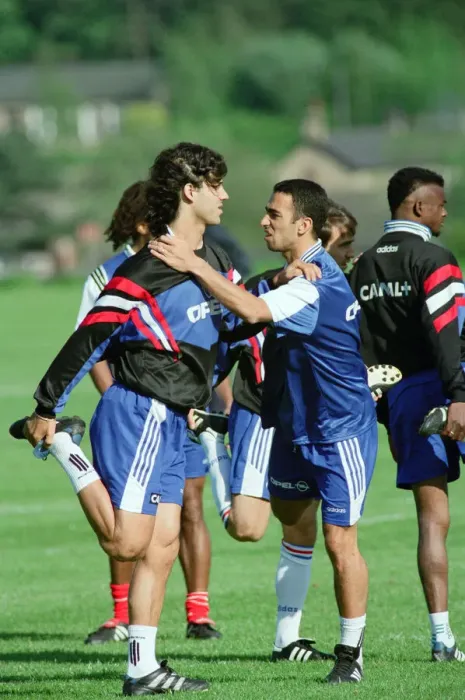 Framed Print : French Squad Training at Haydon Bridge High School in Northumberland, 9th June 1996