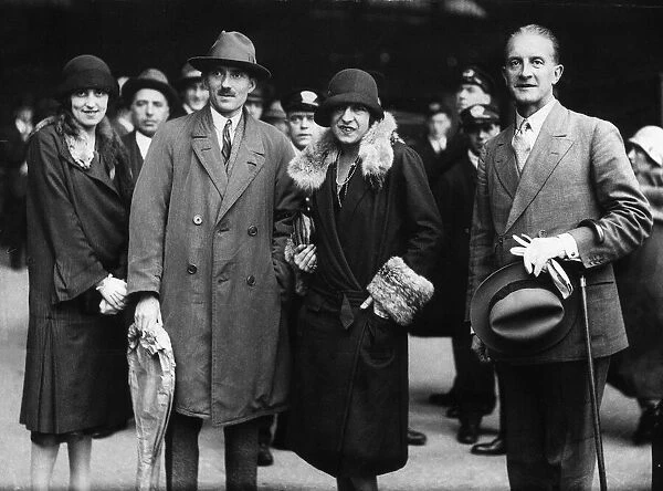 French tennis player Suzanne Lenglen pictured with Conservative MP Oliver Stillingfleet