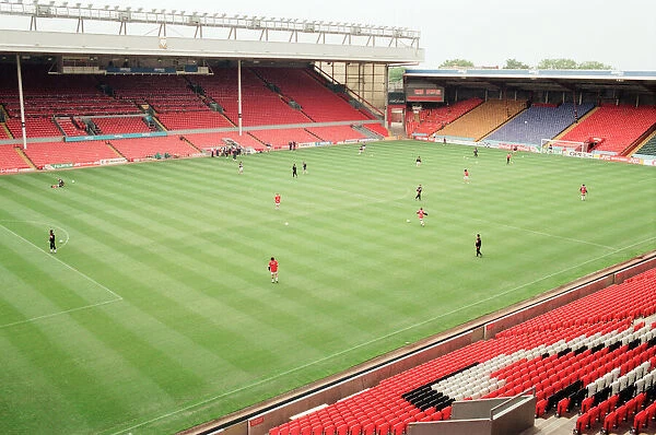 French Training Session at Anfield, home of Liverpool Football Club