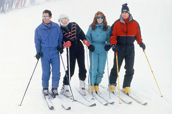(From left to Right) Prince Charles, Princess Diana, The Duchess of York Sarah Ferguson