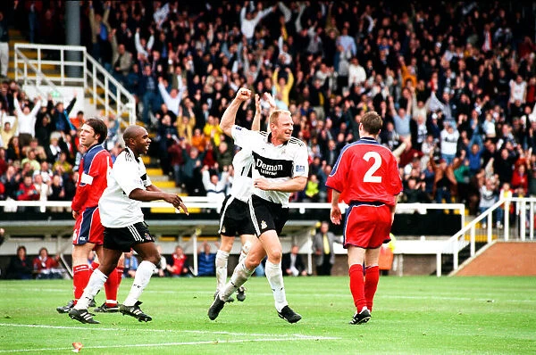 Fulham 3 v. Preston 0 Fulham crowned Division Two Champions. 8th May 1999