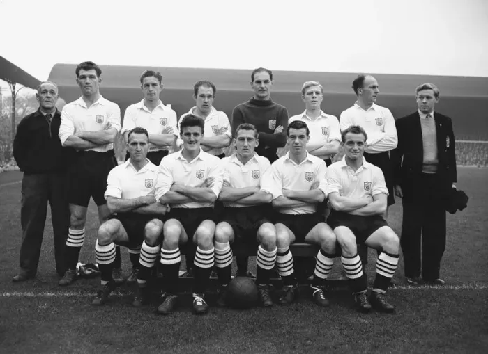 Framed Print : Fulham FC Line up 1956. September 1956 Framed Print : Fulham FC Line up 1956. September 1956