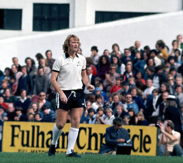 Fulhams Rodney Marsh seen here in action against Wolves. September 1976