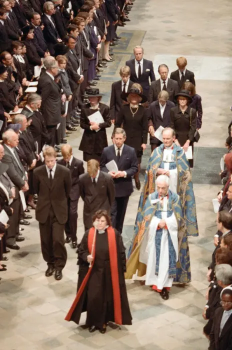 Framed Print : The funeral of Diana, Princess of Wales at Westminster Abbey, London