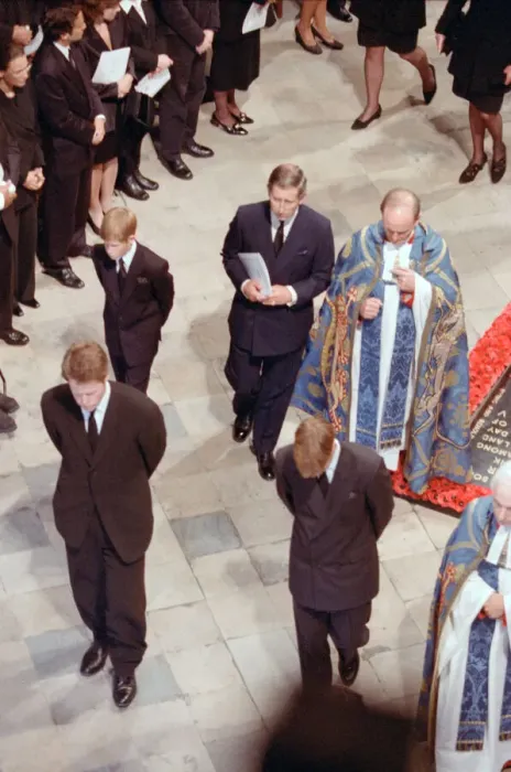 Framed Print : The funeral of Diana, Princess of Wales at Westminster Abbey, London
