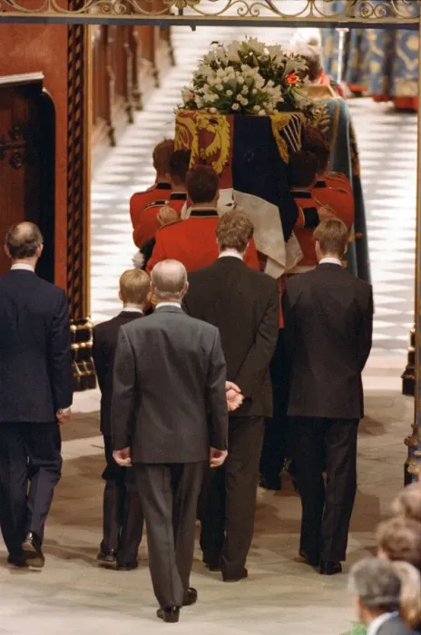 Framed Print : The funeral of Diana, Princess of Wales at Westminster Abbey, London