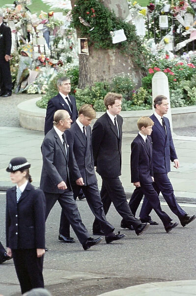 The funeral of Diana, Princess of Wales at Westminster Abbey, London
