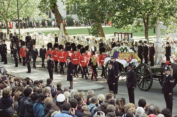 The funeral of Diana, Princess of Wales at Westminster Abbey, London