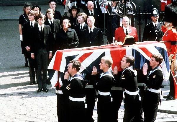 Funeral of Earl Mountbatten September 1979 Bearer party from HMS Mercury