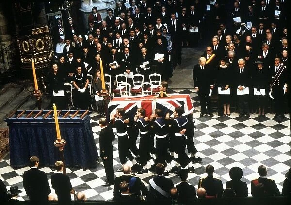 Funeral of Earl Mountbatten in Westminster Abbey 1979 Bearer party from HMS
