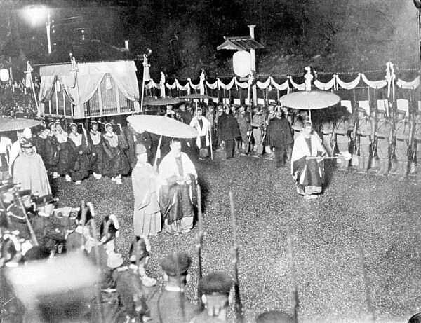 The Funeral of the Emperor of Japan 1912 Mikado The coffin of the Mikad