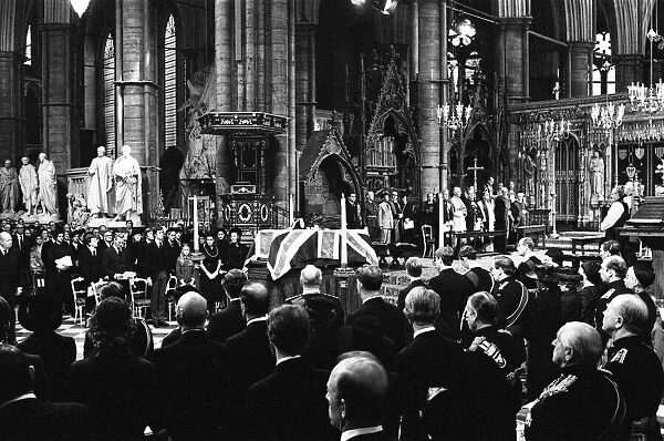 The funeral of Louis Mountbatten, 1st Earl Mountbatten of Burma held at Westminster Abbey