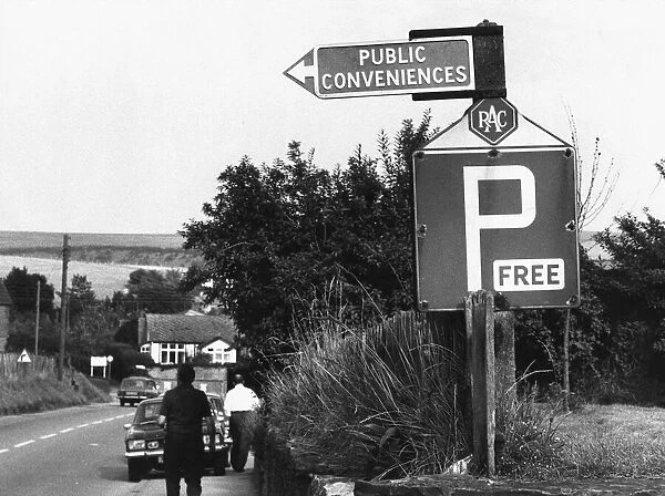 FUNNY Road Sign Road Signs August 1974 Road Signs Public Conveniences