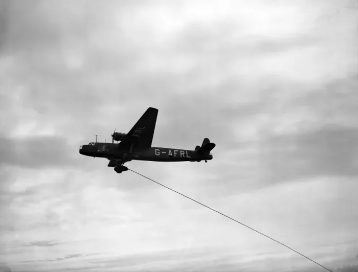 Framed Print : G-AFRL Handley Page H. P. 54 Harrow of Flight Refuelling Ltd seen here during a
