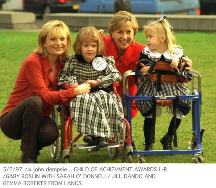 Framed Print : Gaby Roslin TV Presenter with Sarah O Donnell Jill Dando Framed Print : Gaby Roslin TV Presenter with Sarah O Donnell Jill Dando