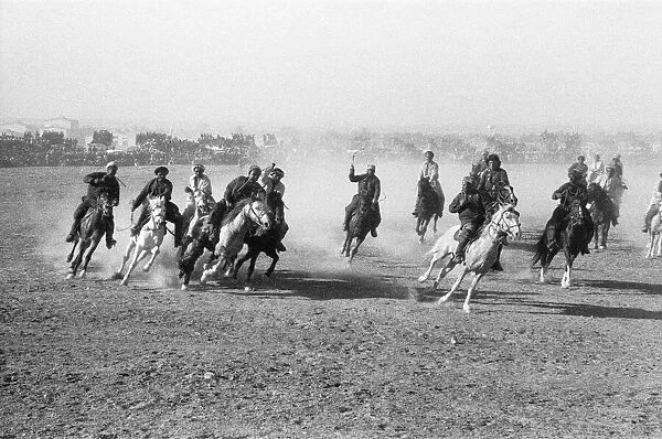 A game of Buzkashi in the Afghan town of Mazar e Sharif