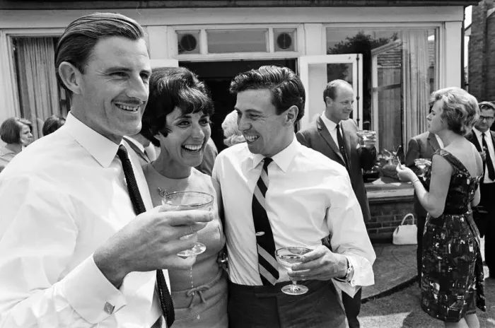 Framed Print : Garden Party at home of Graham Hill, Motor Racing Driver