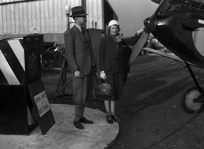 Framed Print : Garden party at Woodley Aerodrome, Reading, Berkshire. The Right Hon Earl of Cardigan Framed Print : Garden party at Woodley Aerodrome, Reading, Berkshire. The Right Hon Earl of Cardigan