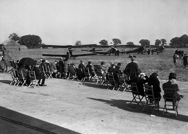 Garden party at Woodley Aerodrome, Reading, Berkshire. 23rd September 1932