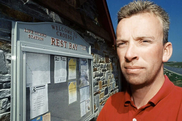 Gareth Davies, a captain at Rest Bay Lifeboat Station at Porthcawl. June 1997