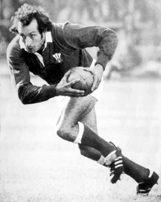 Framed Print : Gareth Edwards, Cardiff and Wales international rugby player. Circa 1975
