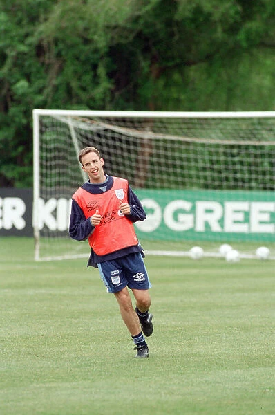 Gareth Southgate, pictured training for England Football Team, at Bisham Abbey, Berkshire
