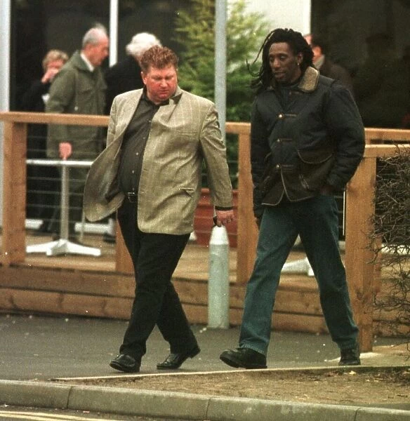 Garry Pennant, father of Jermaine Pennant, with football agent Mark Curtis January