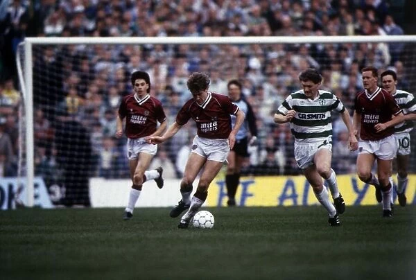 Gary MacKay in action against Celtic August 1989