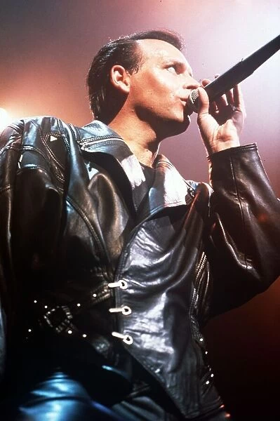 Gary Numan live on stage in concert circa 1985
