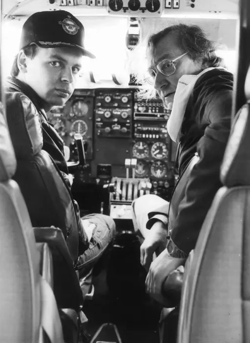 Framed Print : Gary Numan Pop Star (L) Feb 1982 and the tense nervous figure of Bill Marshall