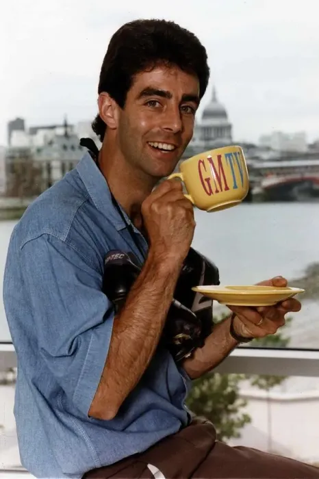 Framed Print : Gary Stevens Former Footballer Signs Up For GMTV For The Morning Quiz Show