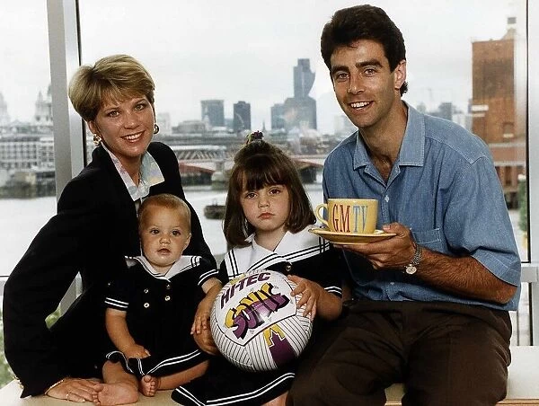Gary Stevens TV Presenter Former Footballer with family