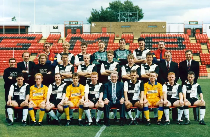Framed Print : Gateshead team groups 93 / 94. The team line up for the new Vauxhall conference seasons Framed Print : Gateshead team groups 93 / 94. The team line up for the new Vauxhall conference seasons