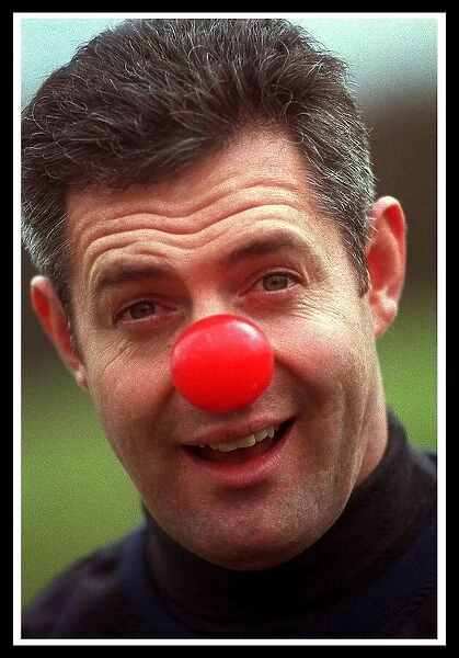 Gavin Hastings red nose day 12th March 1999 former rugby player at Heriot Watt