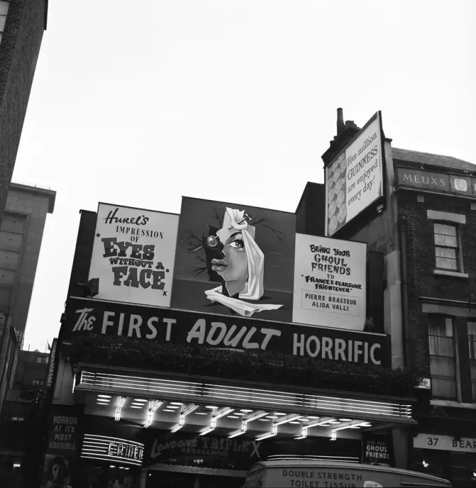 Framed Print : £500 Insurance covers members of the audience who see the horror film Framed Print : £500 Insurance covers members of the audience who see the horror film