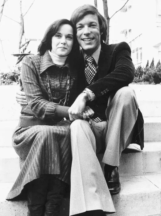 Framed Print : Gemma Craven Actress with actor Richard Chamberlain DBase