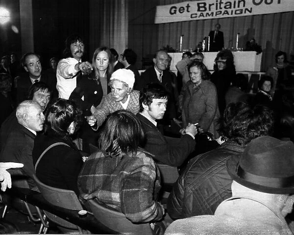 General election 1974 some of the people who came to hear Enoch Powell addressing the GT