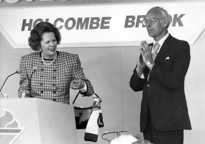 Framed Print : General Election: Prime Minister Margaret Thatcher seen here with husband Dennis