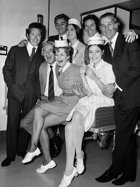 General Hospital television programme cast members 1972 Seated Left to Right