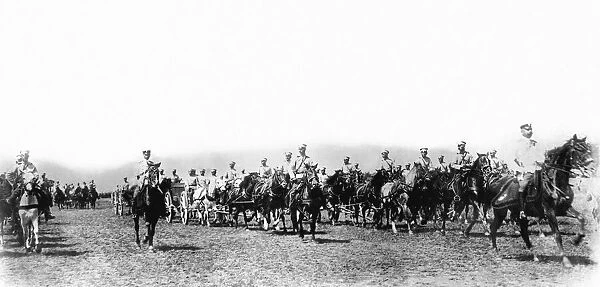 A general mobilisation of the Bulgarian army at the start of the first world war as