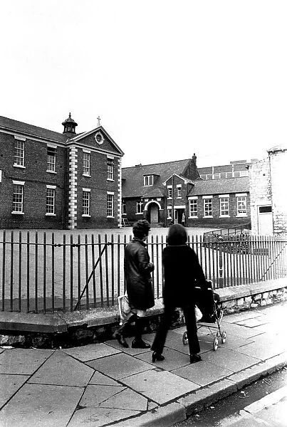 A general picture of St Marys Roman Catholic School in Sunderland - a couple of